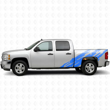 Franjas de vinilo dentadas para los laterales de la cama para Chevrolet Silverado 1500 GMT900 2007-2013_5