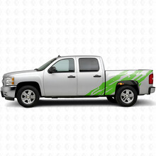 Franjas de vinilo dentadas para los laterales de la cama para Chevrolet Silverado 1500 GMT900 2007-2013_6