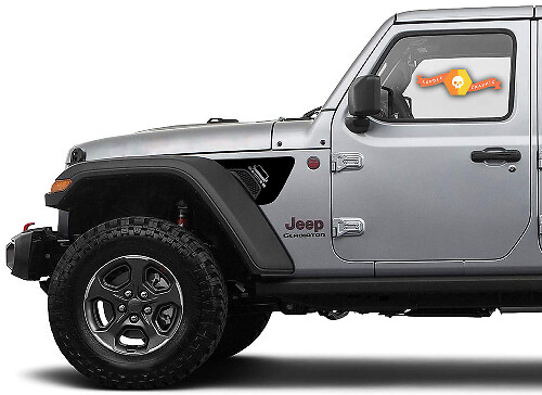 Juego de calcomanías para ventilación de guardabarros estilo parrilla Jeep para Jeep Wrangler y Gladiator