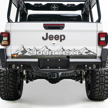 Calcomanía de vinilo para portón trasero de cama Jeep Wrangler JL JLU jls jts Gladiator Rubicon Mountains para 2018-2021
 2