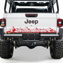 Calcomanía de vinilo para portón trasero de cama Jeep Wrangler JL JLU jls jts Gladiator Rubicon Mountains para 2018-2021
 3