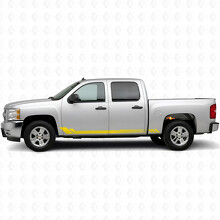 Vinilos de rayas en panal para puertas y paneles laterales para Chevrolet Silverado 1500 GMT900 2007-2013_3