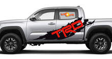 Par TRD Sport PRO Off Road Splash 2 colores para Tacoma Side Vinyl Stickers Calcomanía para Toyota Tacoma Tundra
 2