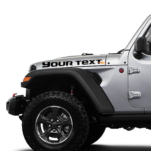 Vinilos de texto personalizado para capó para Jeep Gladiator JT