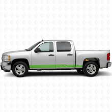 Tiras de vinilo angulares Lightning para puertas y paneles laterales de Chevrolet Silverado 1500 GMT900 2007-2013_6