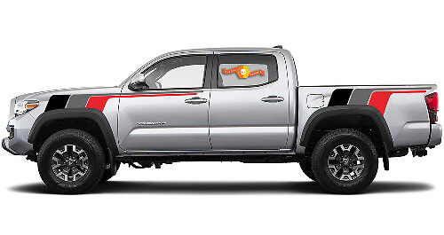 Calcomanía Vinilo Lateral con Rayas Estilo Retro para Toyota Tacoma 2004-2015