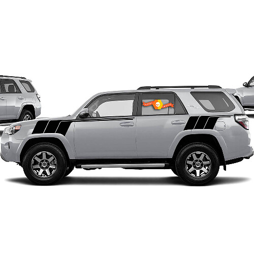 Calcomanía adhesiva lateral de vinilo con franjas estilo retro para Toyota 4Runner