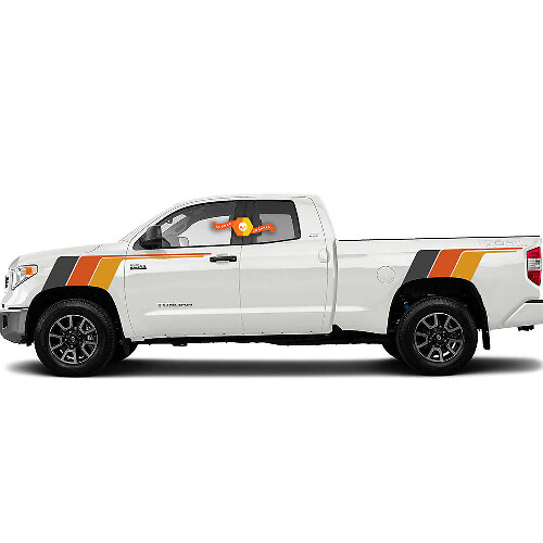 Kit de Vinilos Laterales con Franjas Estilo Retro para Toyota Tundra