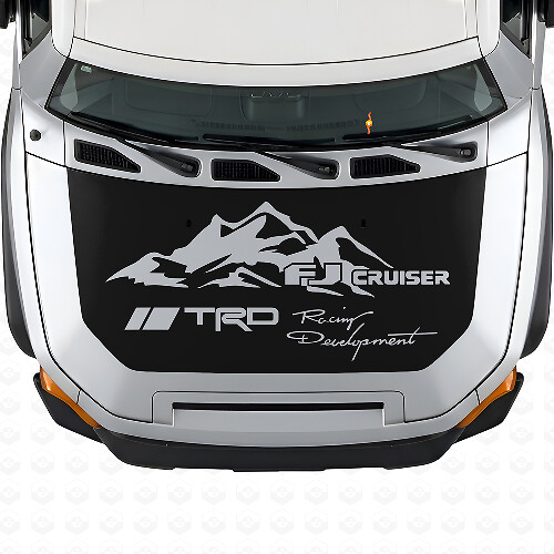 Etiqueta adhesiva de vinilo para capó estilo montaña TRD para Toyota FJ Cruiser