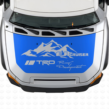 Etiqueta adhesiva de vinilo para capó estilo montaña TRD para Toyota FJ Cruiser_2