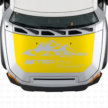 Etiqueta adhesiva de vinilo para capó estilo montaña TRD para Toyota FJ Cruiser_5