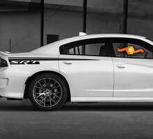 Dodge Charger Straight R/T Hemi SRT Calcomanía Calcomanía Kit completo de gráficos para modelos 2015-2020
 3