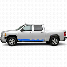 Vinilos Personalizados en Marco de Puerta y Panel de Estribo para Chevrolet Silverado 1500 GMT900 2007-2013_5