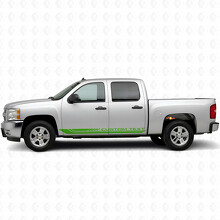 Vinilos Personalizados en Marco de Puerta y Panel de Estribo para Chevrolet Silverado 1500 GMT900 2007-2013_6