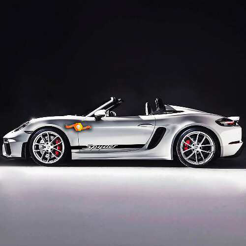 Calcomanía del kit de rayas laterales Porsche Spyder Pegatina
