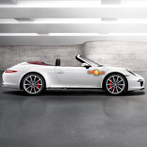 Calcomanía del kit de rayas laterales Porsche Cayman S Pegatina
