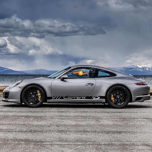 Calcomanía del kit de rayas laterales Porsche 911 Carrera 4S Pegatina
