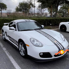 Calcomanía del kit de rayas laterales Porsche Cayman S Design Edition Pegatina
 2