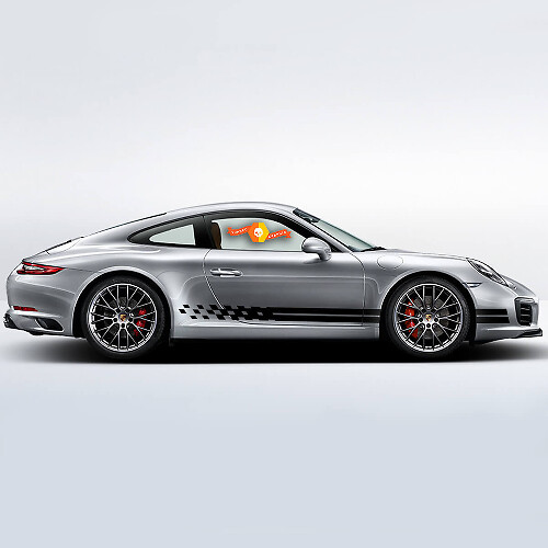 Porsche Kit Pegatinas Porsche 911 991 Carrera S Endurance Racing Edition Side Stripes Kit Decal Sticker
