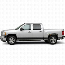 Vinilos delgados para el contorno de puertas y paneles laterales para Chevrolet Silverado 1500 GMT900 2007-2013_2