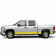 Vinilos delgados para el contorno de puertas y paneles laterales para Chevrolet Silverado 1500 GMT900 2007-2013_3