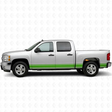 Vinilos delgados para el contorno de puertas y paneles laterales para Chevrolet Silverado 1500 GMT900 2007-2013_6