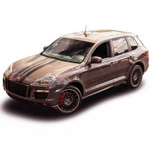 Kit de pegatinas de vinilo con franjas para capó y laterales Porsche Design Edition para Porsche Cayenne_2