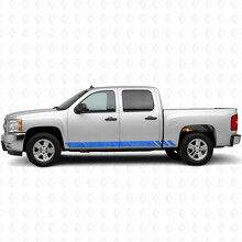 Tiras de Vinilo Topográficas para Puertas y Paneles Laterales para Chevrolet Silverado 1500 GMT900 2007-2013_5