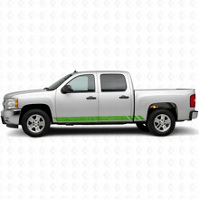 Tiras de Vinilo Topográficas para Puertas y Paneles Laterales para Chevrolet Silverado 1500 GMT900 2007-2013_6