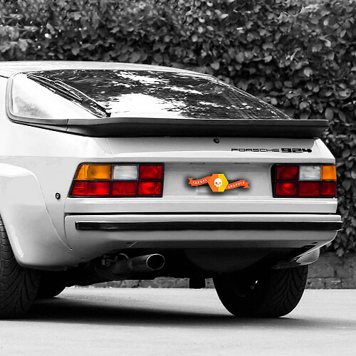Vinilo adhesivo para maletero trasero con logo Porsche para Porsche 924