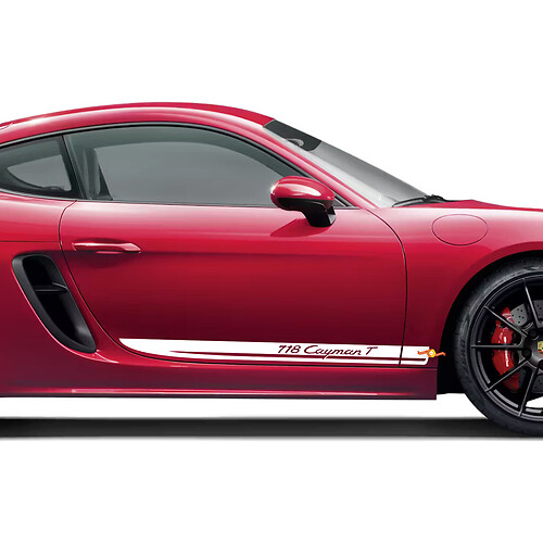Kit de rayas laterales Porsche 718 Cayman T - Calcomanía adhesiva
