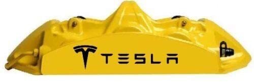 Calcomanía de vinilo con pinza de freno TESLA personalizada, 10 unidades, logotipo gráfico
