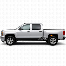 Rayas de vinilo superpuestas para puertas y paneles del estribo para Chevrolet Silverado 1500 K2XX 2014-2019_2