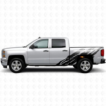 Franjas de vinilo dentadas para los laterales de la cama para Chevrolet Silverado 1500 K2XX 2014-2019_2