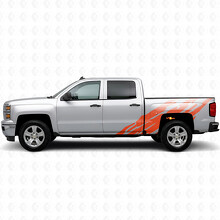 Franjas de vinilo dentadas para los laterales de la cama para Chevrolet Silverado 1500 K2XX 2014-2019_4