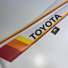 Kit de calcomanías de vinilo con franjas retro para panel lateral y estribo para Toyota FJ Cruiser_4
