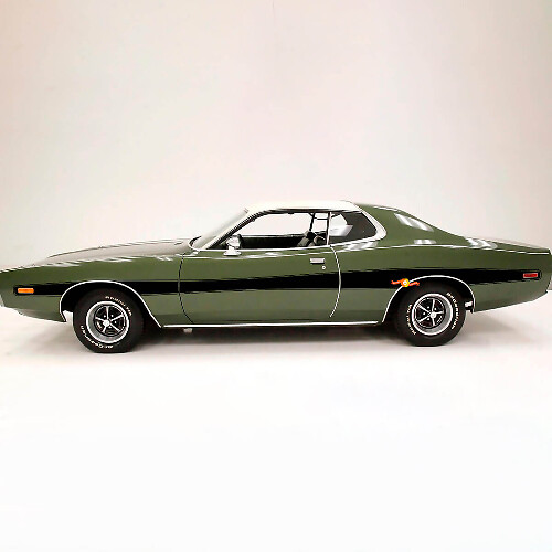 Kit de calcomanías de vinilo con rayas laterales en contorno de estilo retro para Dodge Charger 1973