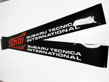 Calcomanía de banner de parabrisas internacional STI Subaru Tecnica Pegatina
 3