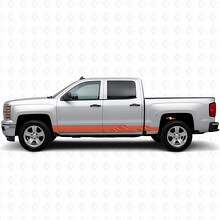 Tiras de Vinilo Angular Lightning para Puertas y Paneles Laterales para Chevrolet Silverado 1500 K2XX 2014-2019_4