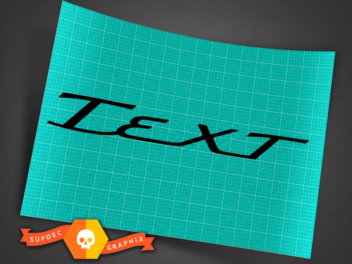 Calcomanía de letras personalizadas para parabrisas para musclecar caballo