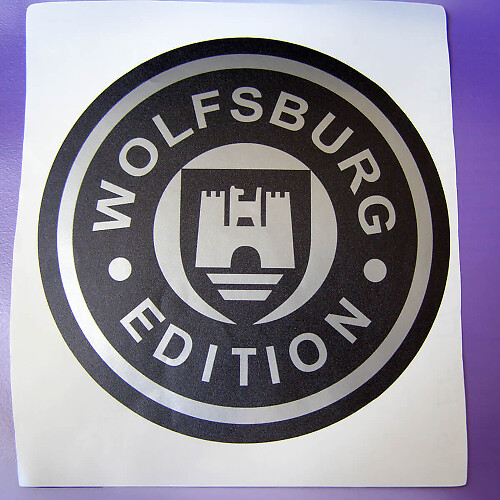 Adhesivo de vinilo edición Wolfsburg para Volkswagen