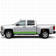 Tiras de vinilo en capas para puerta y panel lateral para Chevrolet Silverado 1500 K2XX 2014-2019_6