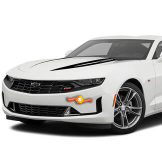 2X Chevrolet Camaro Hood Widow Spike Calcomanía Se adapta a: 2019 - 2020 Chevrolet Camaro Chevy Graphics Stripes Calcomanías
