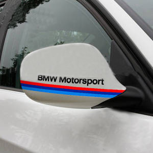 Adhesivo para cubierta de espejo eléctrico BMW MOTORSPORT NEGRO (PAR)
