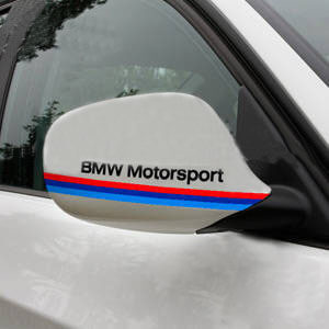 Pegatinas de cubierta de espejo lateral estilo BMW Motorsport para BMW - Par