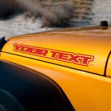 Juego de vinilos de texto con contorno para capó personalizado para Jeep Wrangler_3