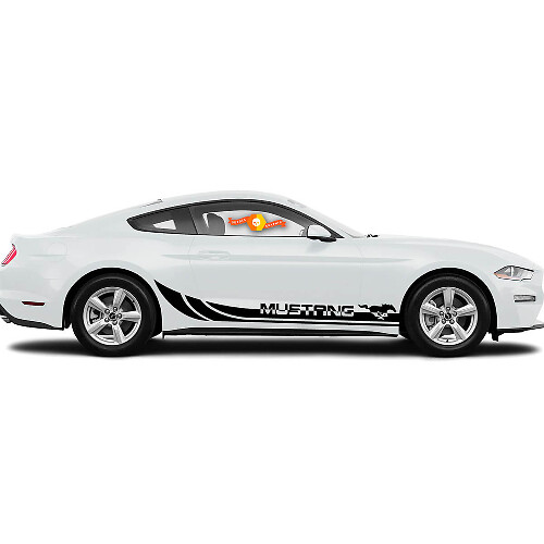 Kit de pegatinas de vinilo lateral Pony Rocker para Musclecar Musclecarmodel