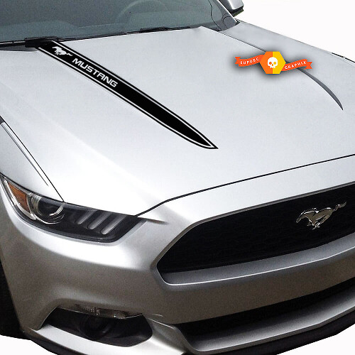 Kit de Vinilos de Rayas para Capó de Marca para Musclecar Musclecarmodel