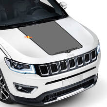 Vinilo adhesivo personalizado estilo halcón para capó Jeep Compass Trailhawk 2017-2020_2