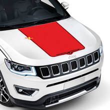 Vinilo adhesivo personalizado estilo halcón para capó Jeep Compass Trailhawk 2017-2020_3